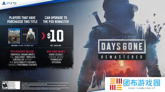 《往日不再：复刻版》登陆PC、PS5 老玩家可10美元升级